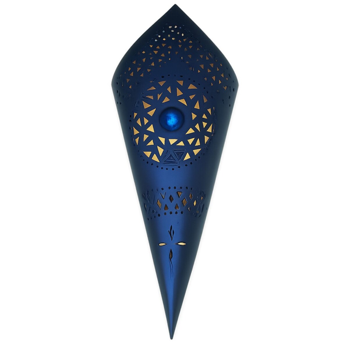 Wandleuchte Fatma Blau Metall | H 50cm Handarbeit...