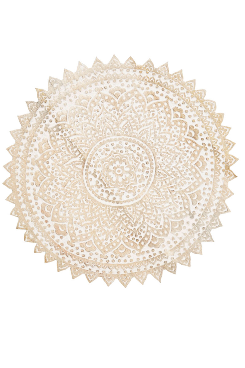 Orientalisches Wandbild aus Holz Elisam Weiss