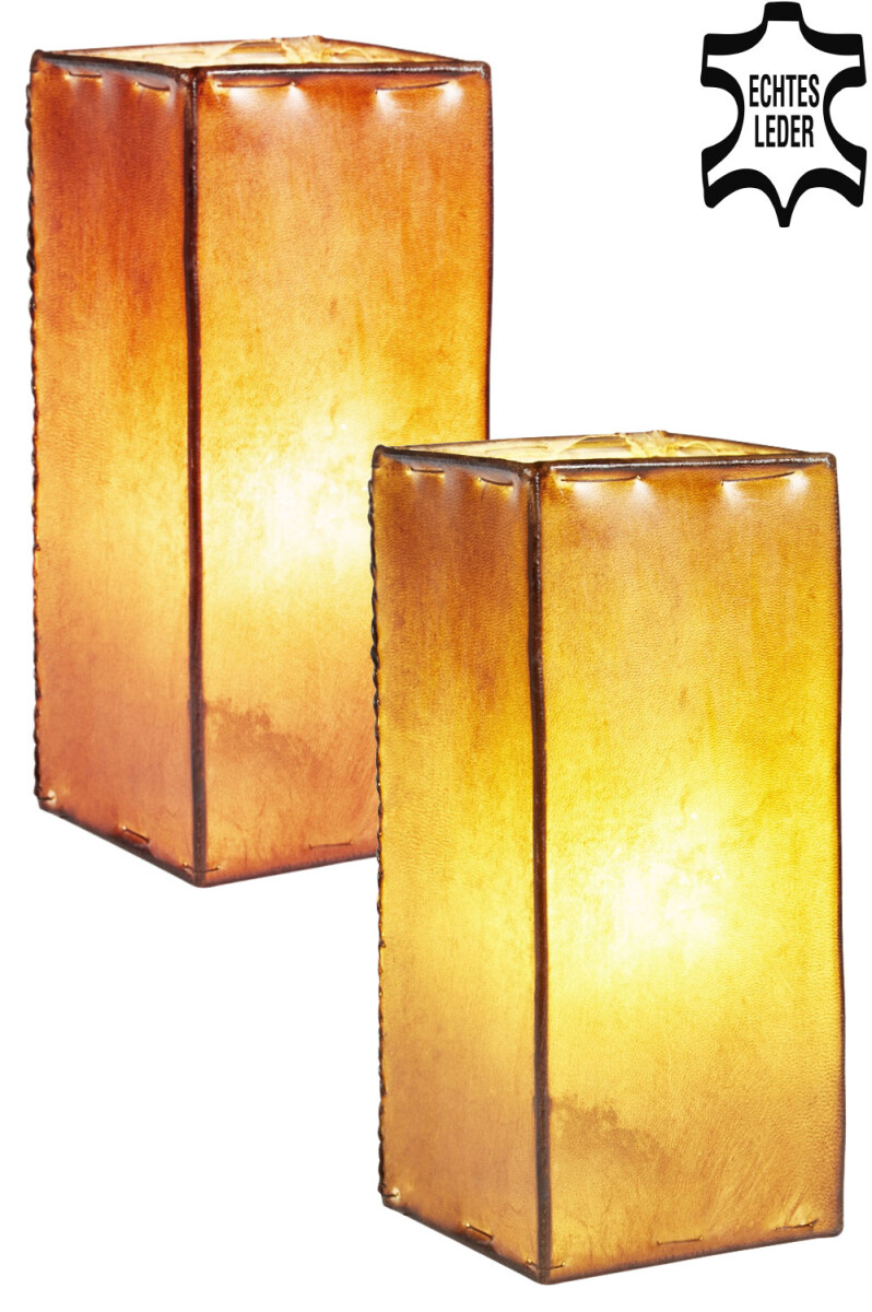 2er Set Nachttischlampe Tischlampe Lampe box