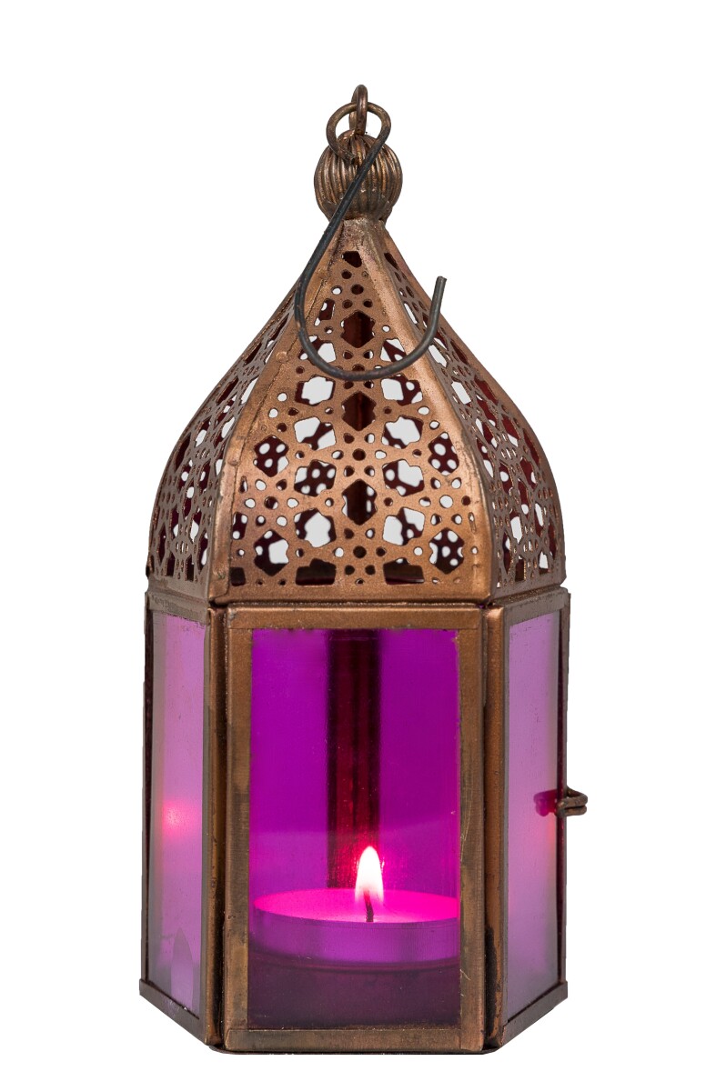Orientalische Laterne Meena - Pink box