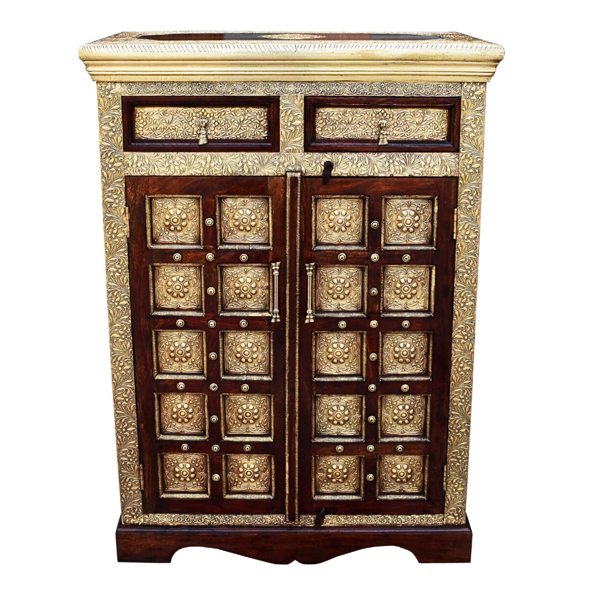 Orientalische Massivholz Kommode Mahavir box