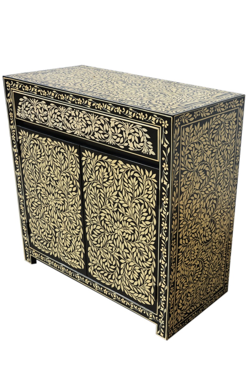 Kommode Sideboard Abubakr 90cm Schwarz W box