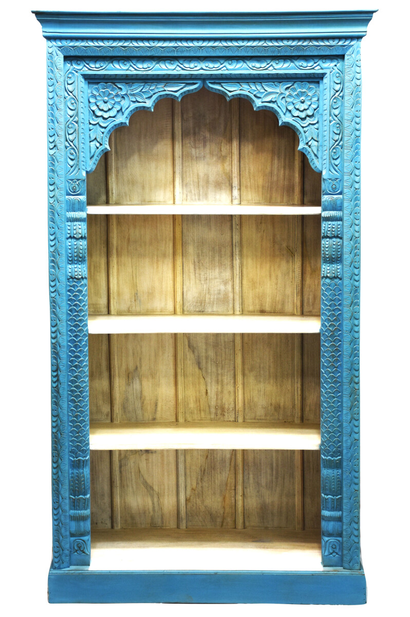 Orientalischer Regal B&uuml;cherregal Holz Massiv...