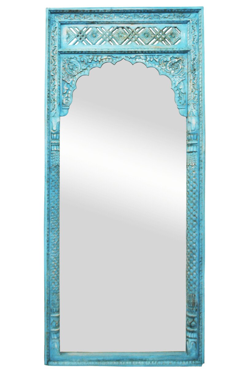 Orientalische Spiegel Standspiegel Hossam Blau - 205cm -