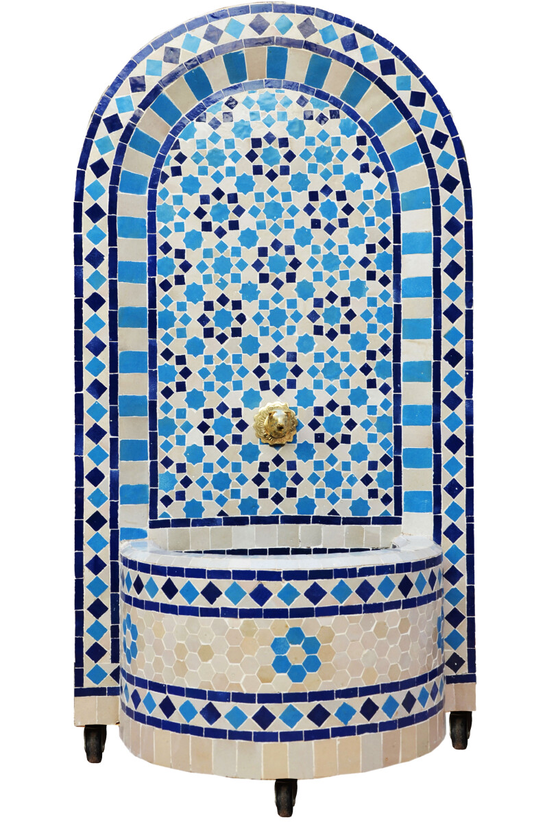 Marokkanischer Mosaik Gartenbrunnen 115c box