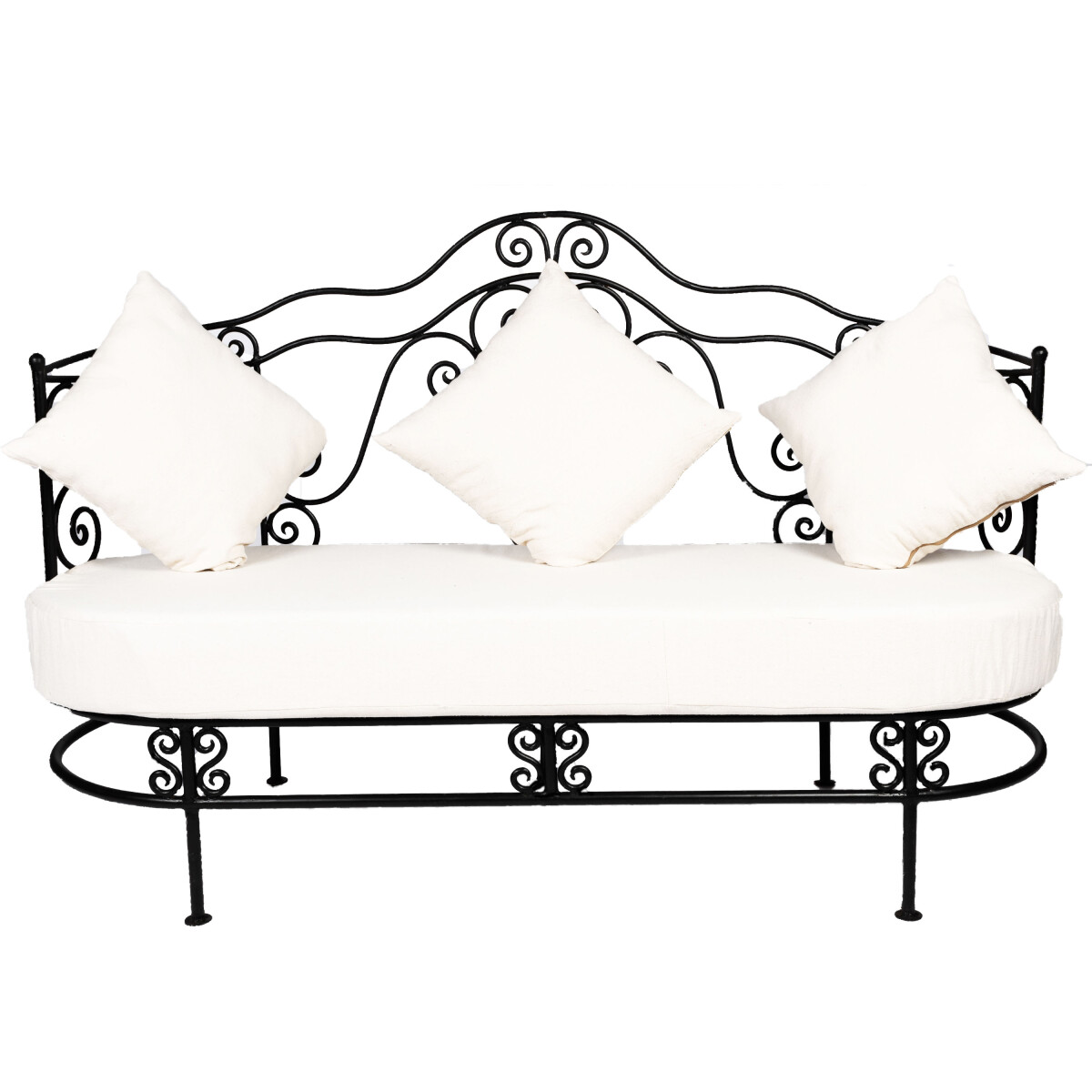 Mediterranes Eisensofa Andalous Gartenso box