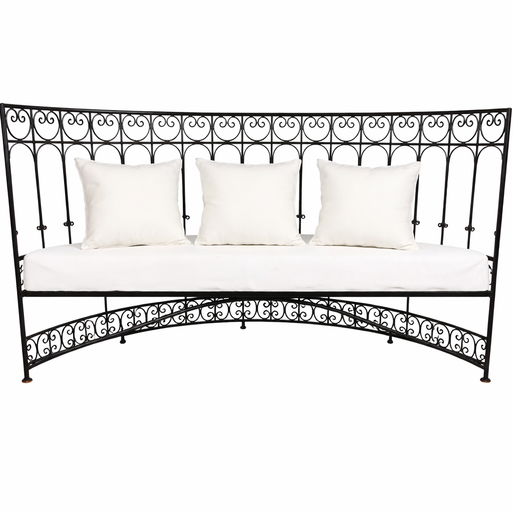 Mediterranes Eisensofa Tinghir Gartensofa B160cm | Lounge So