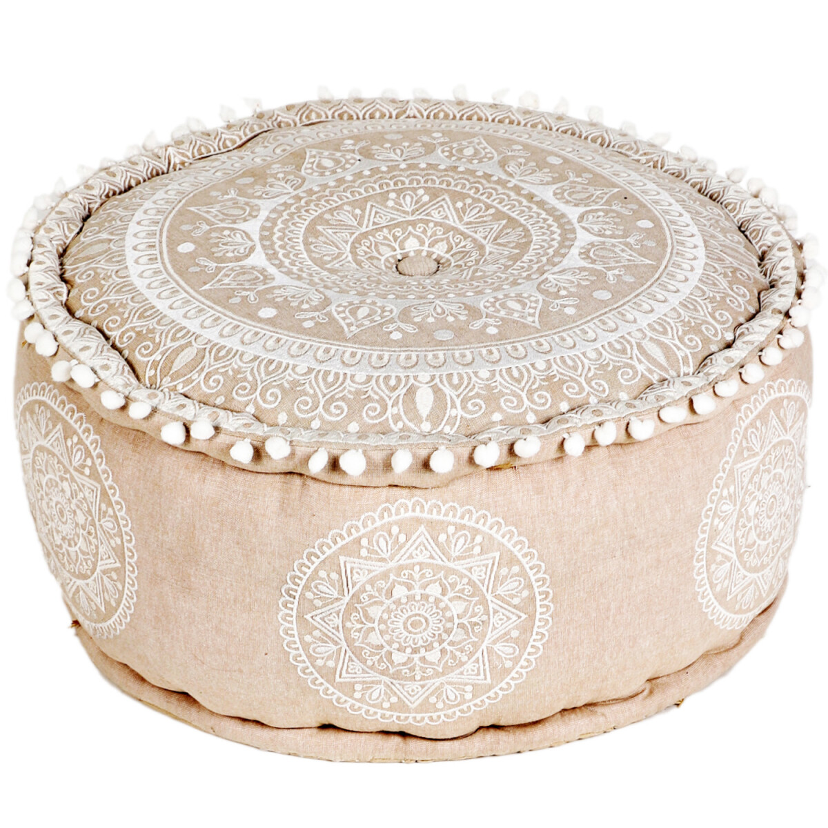 Boho Style Pouf Hocker Deko Donia 50x25c box