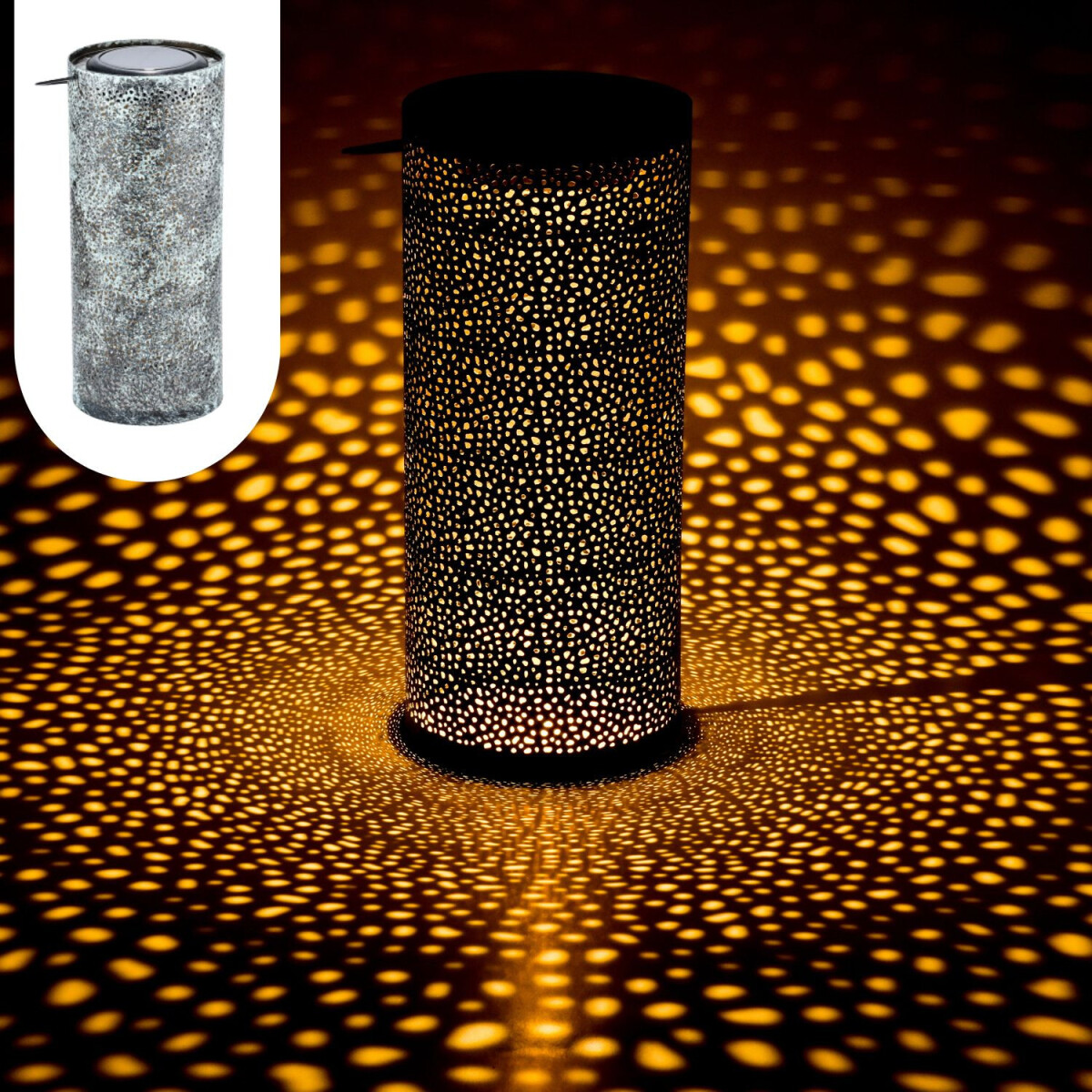 Skandinavische Solarlaterne Solar Lampe  box