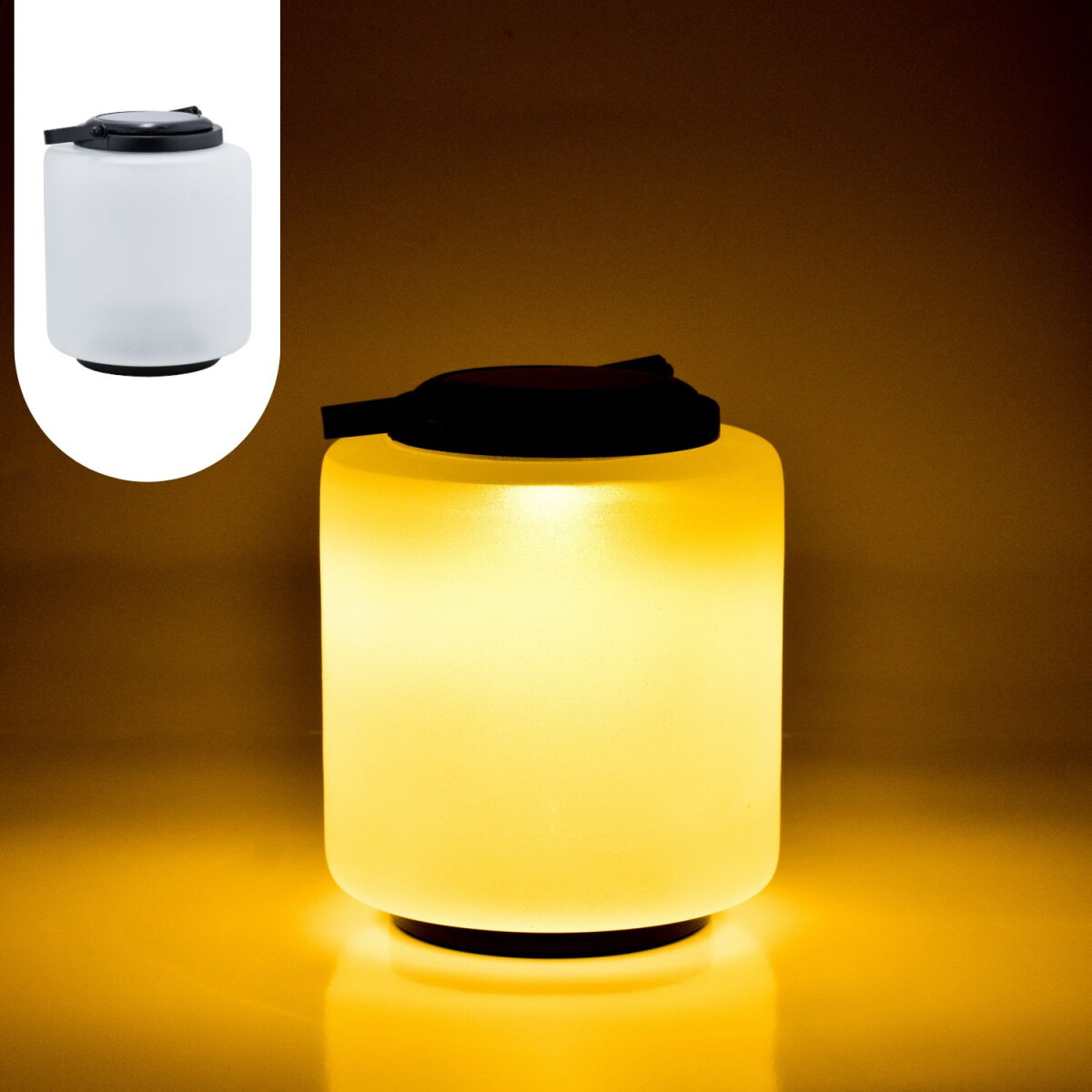 Moderne Glas Solarlaterne Laterne Lampe  box