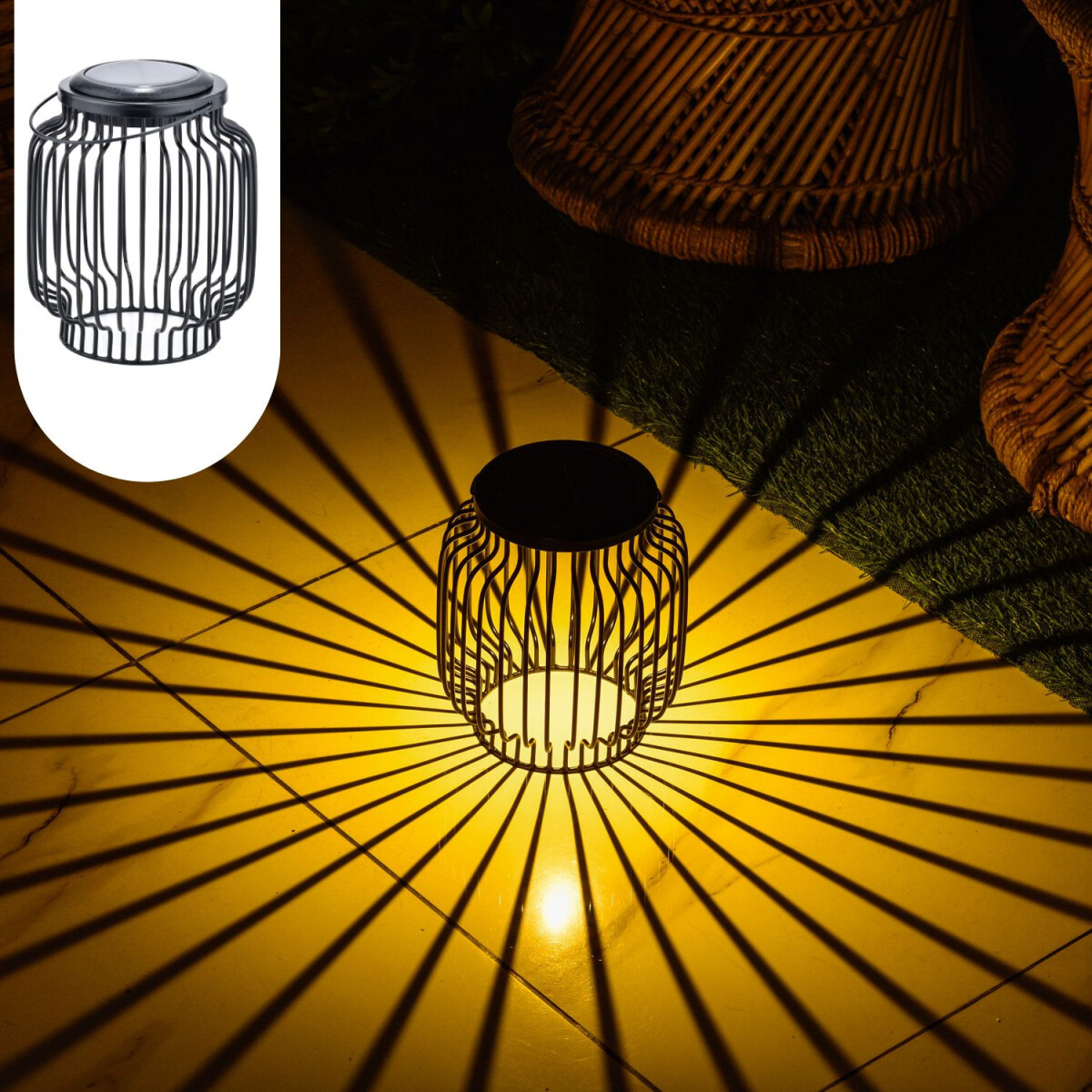 Skandinavische Solarlaterne Laterne Lamp box