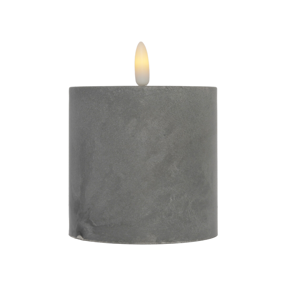 LED Kerze Zement Design Samod Rund box