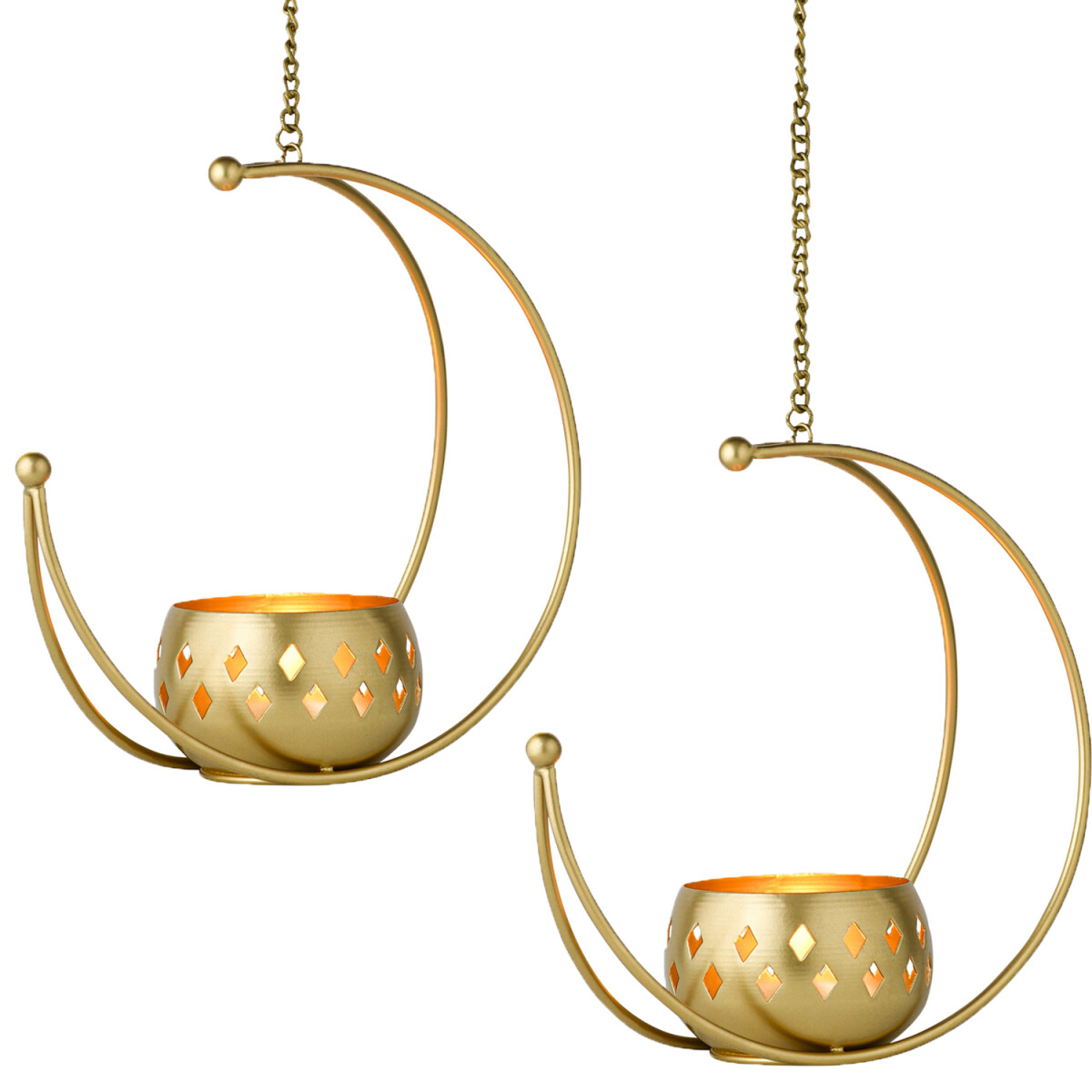 2er Set Boho Hängewindlicht Teelich box