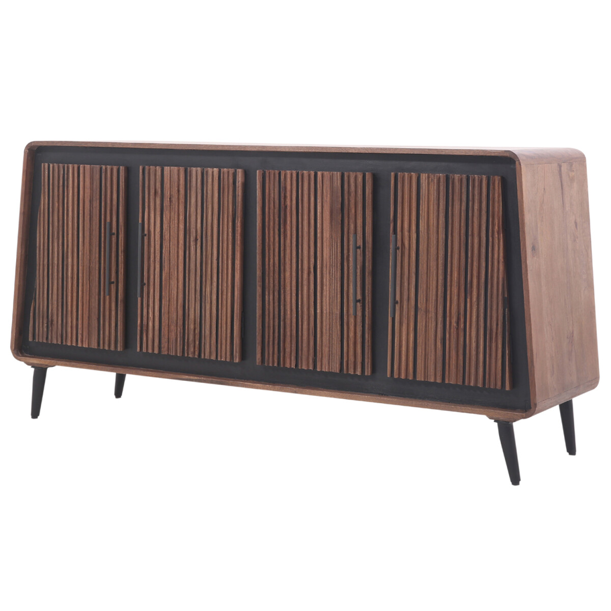 Sideboard Adelgis 160 cm Modernes Design mit Lamellenfront