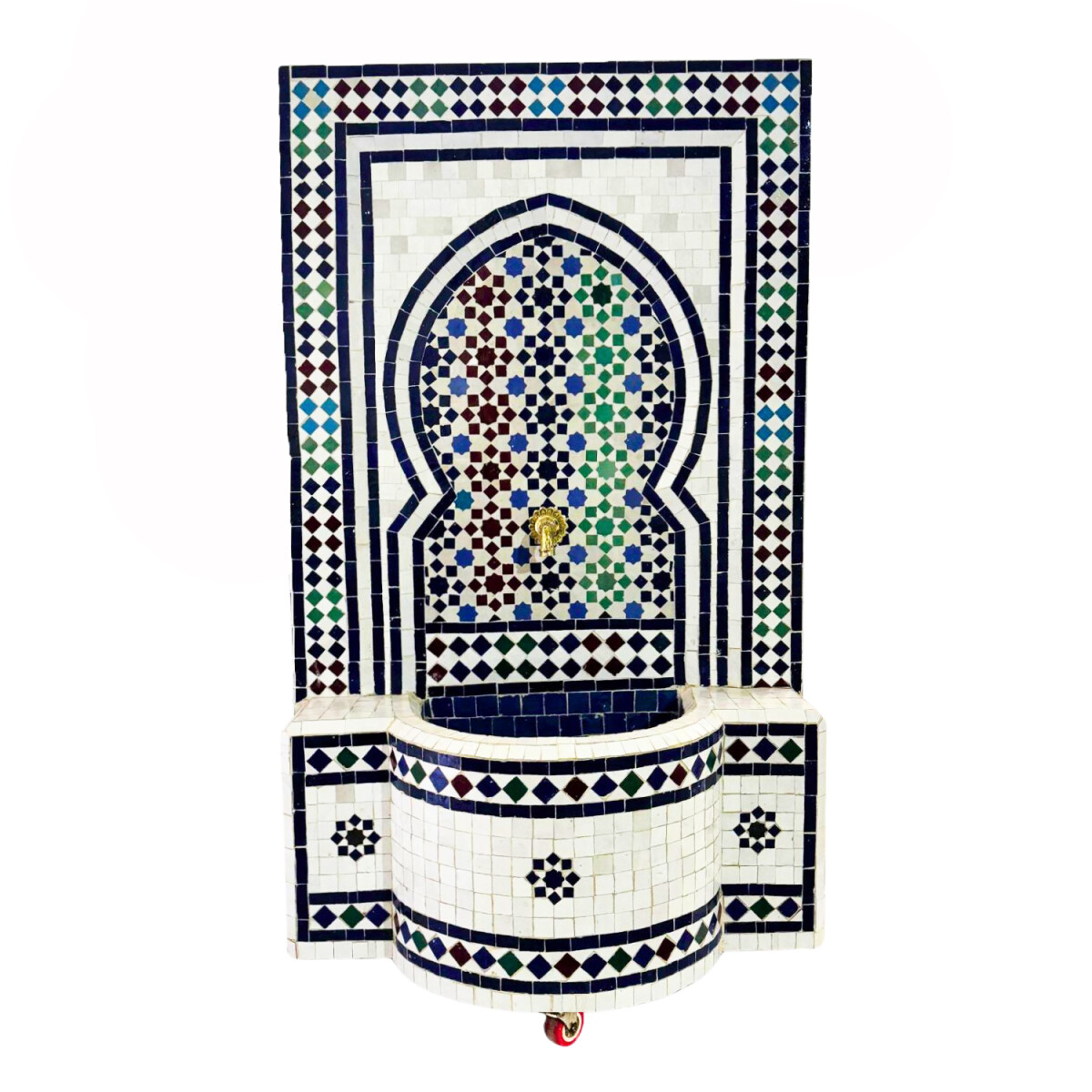 Marokkanischer Mosaik Gartenbrunnen 131c box