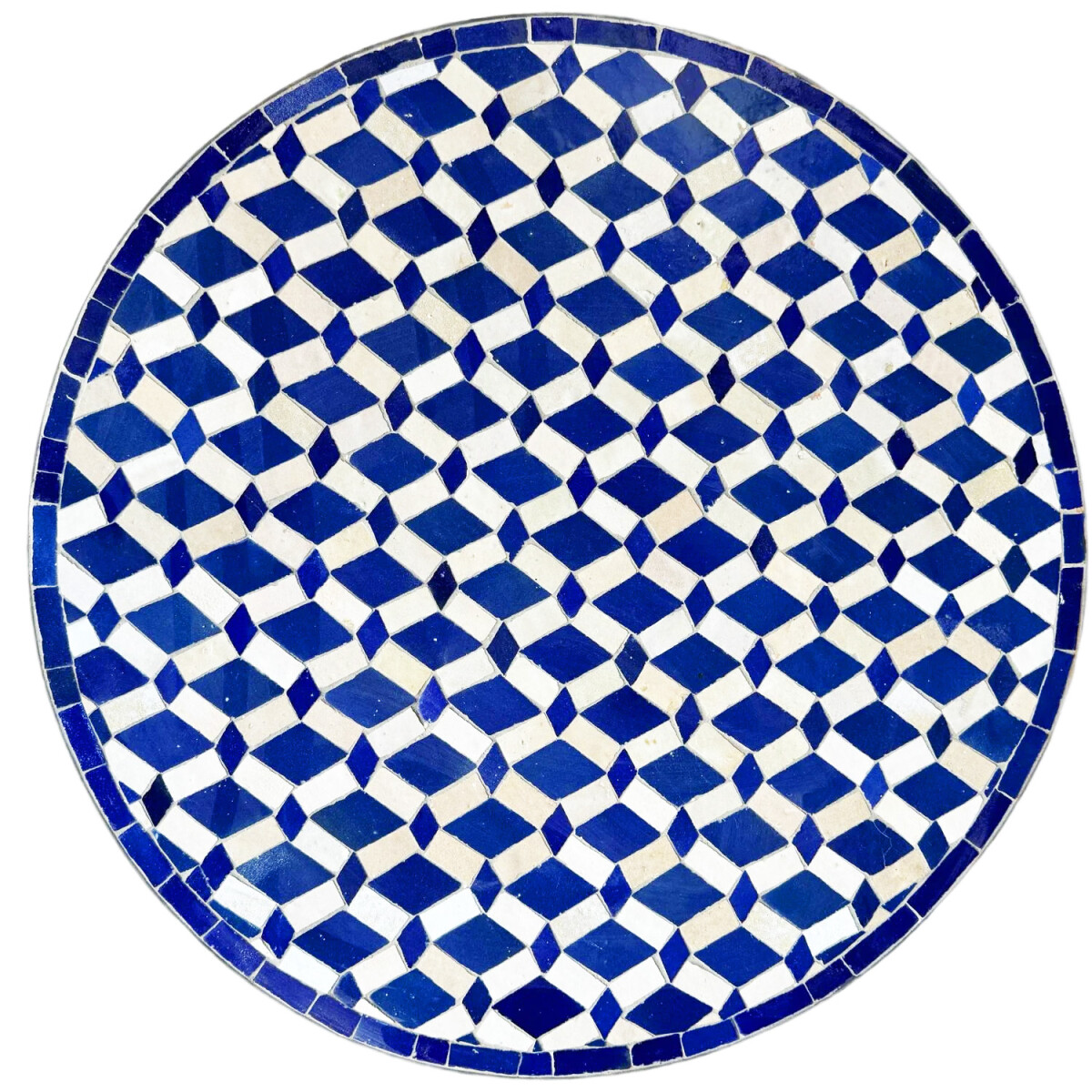 Mosaikplatte Moro Blau - Rund 60cm box