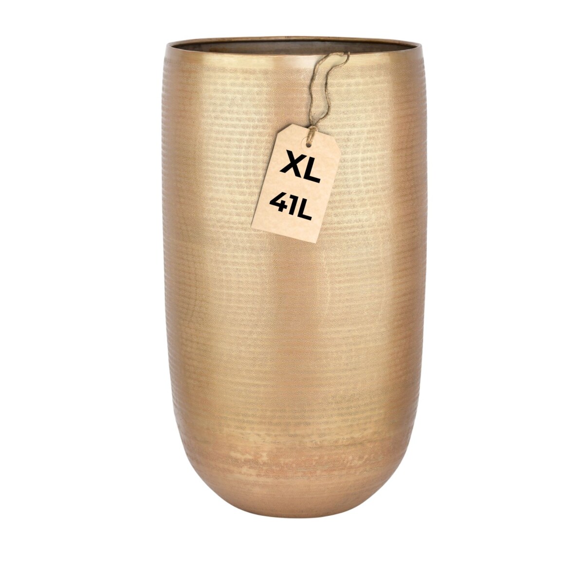 Blumentopf Camiel gold 54cm - hoher rund box