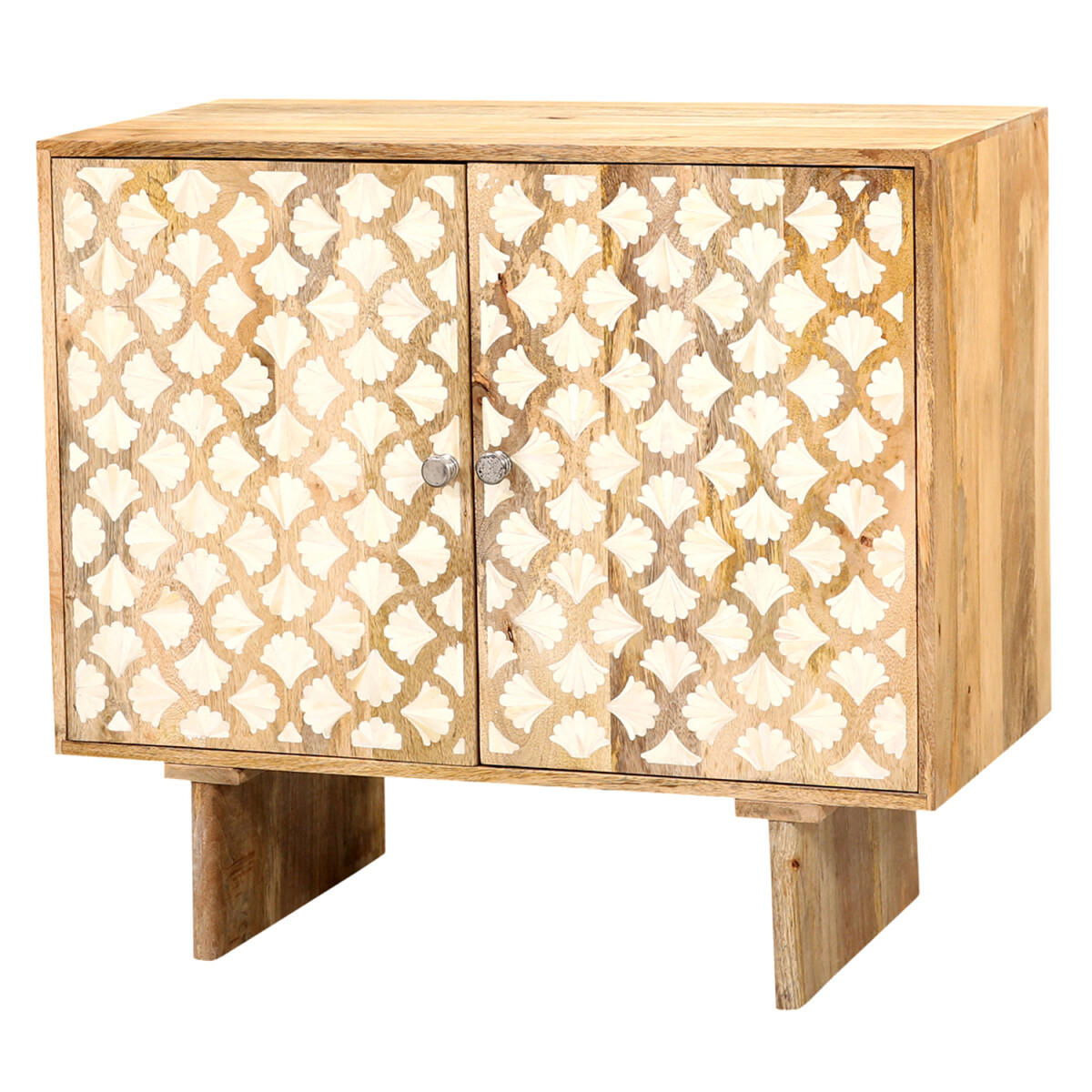 Kommode Adribel 83 cm – Sideboard aus Mangoholz mit Pe