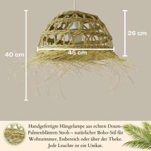 Pendelleuchte Baracoa | Boho Hängelampe aus...