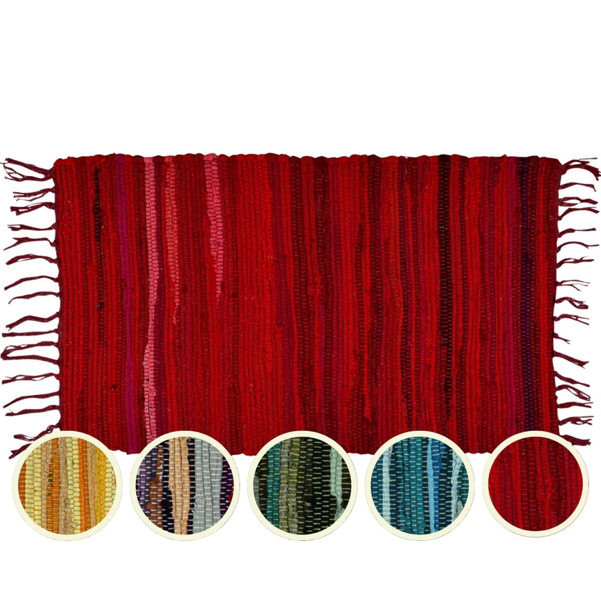 Callum Rot Teppich 90×50cm | Boho- box