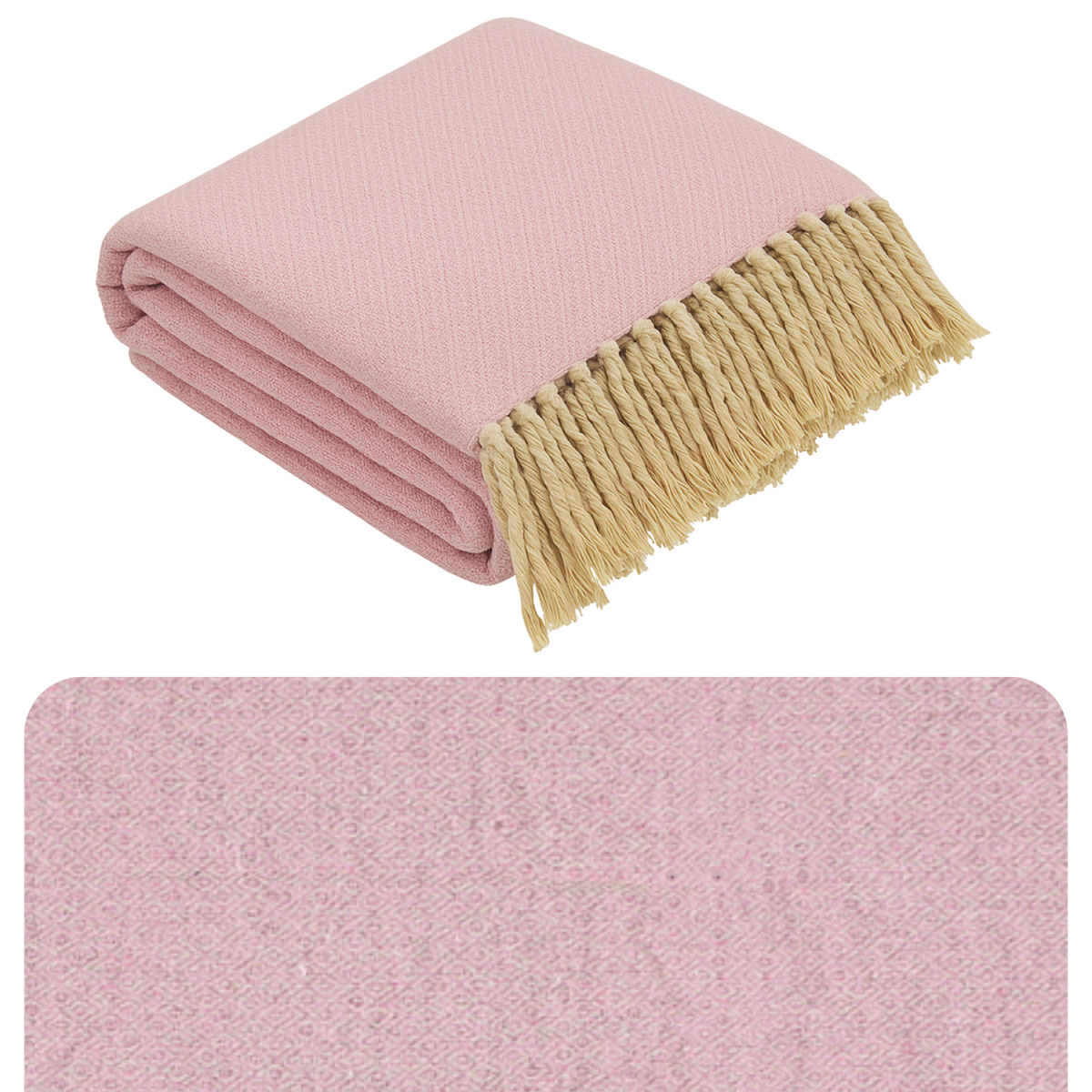 Calix Tagesdecke Decke Pink 125x150 aus  box