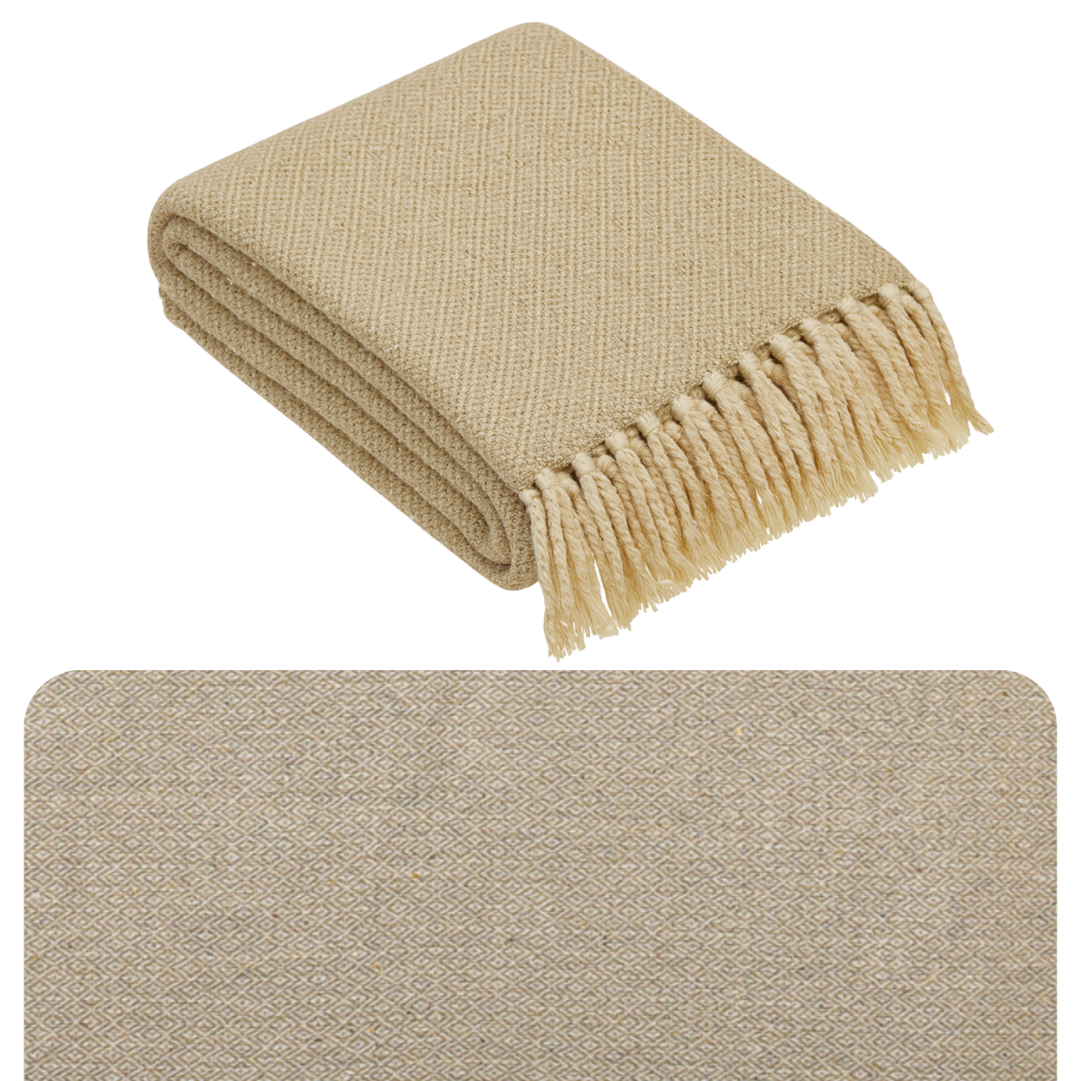 Calix Tagesdecke Decke Beige 125x150 aus box