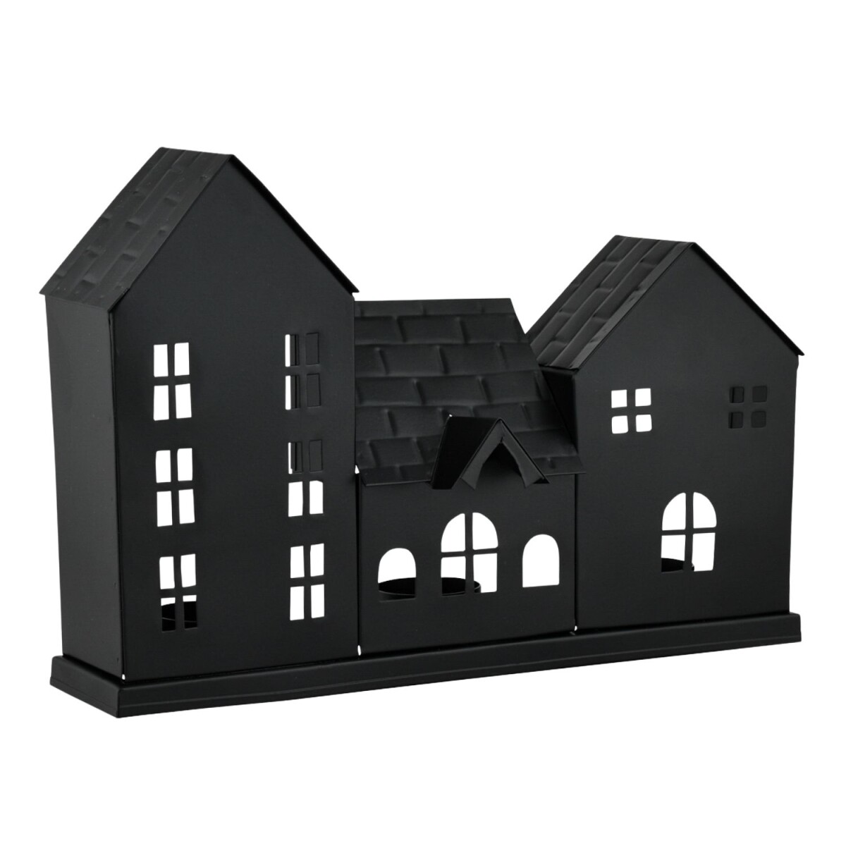 Häuserzeile Teelichthalter Calibri  box