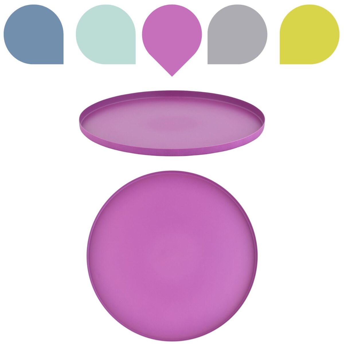 Callie Pink Tablett rund 25cm | Boho Chi box