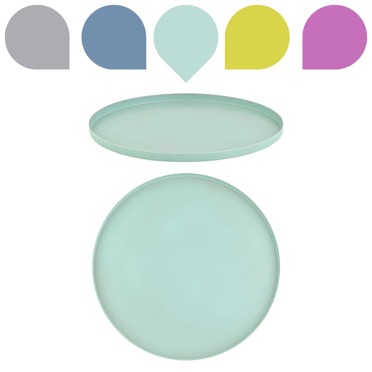 Callie Türkis Tablett rund 25cm | B box