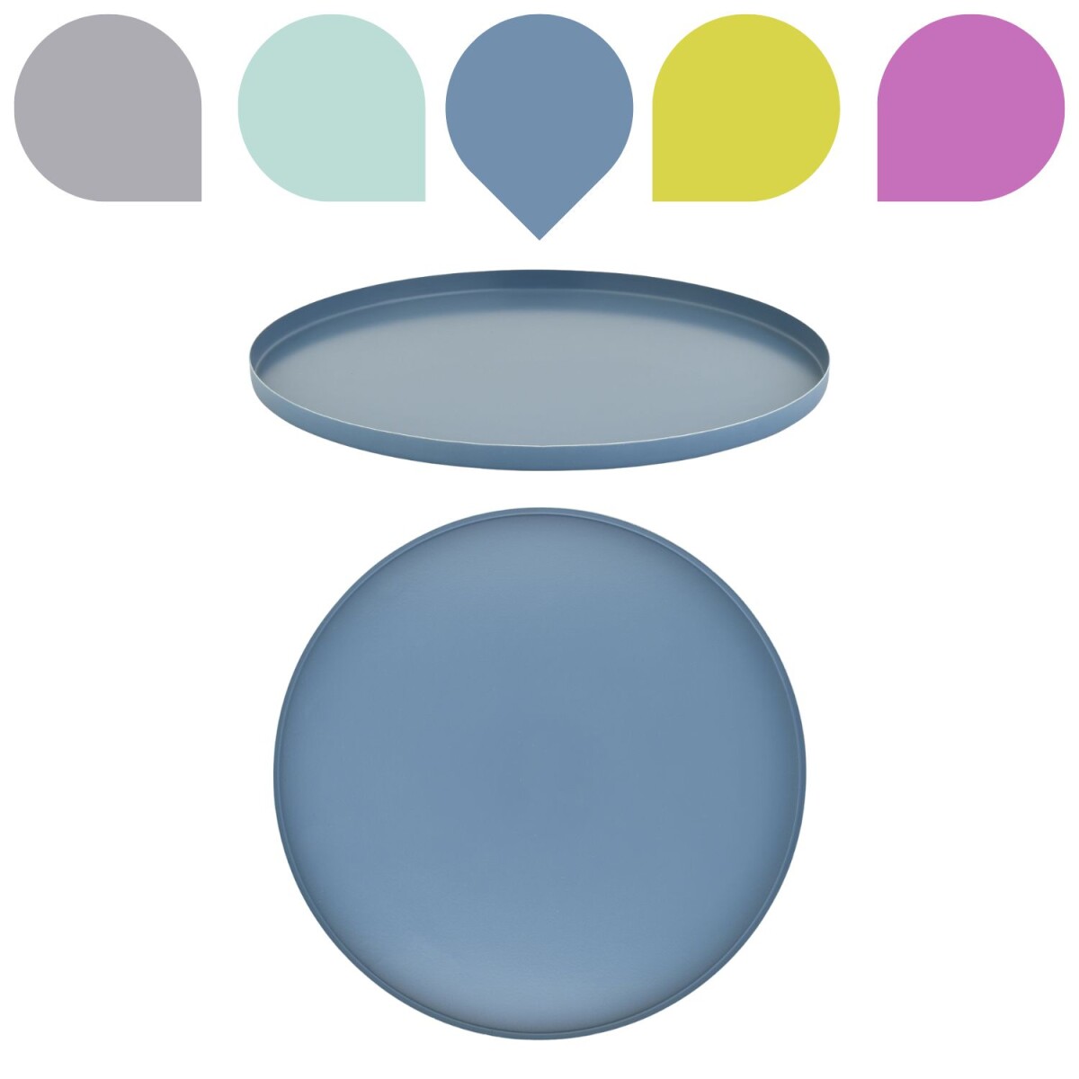 Callie Anthrazit Tablett rund 25cm | Boh box