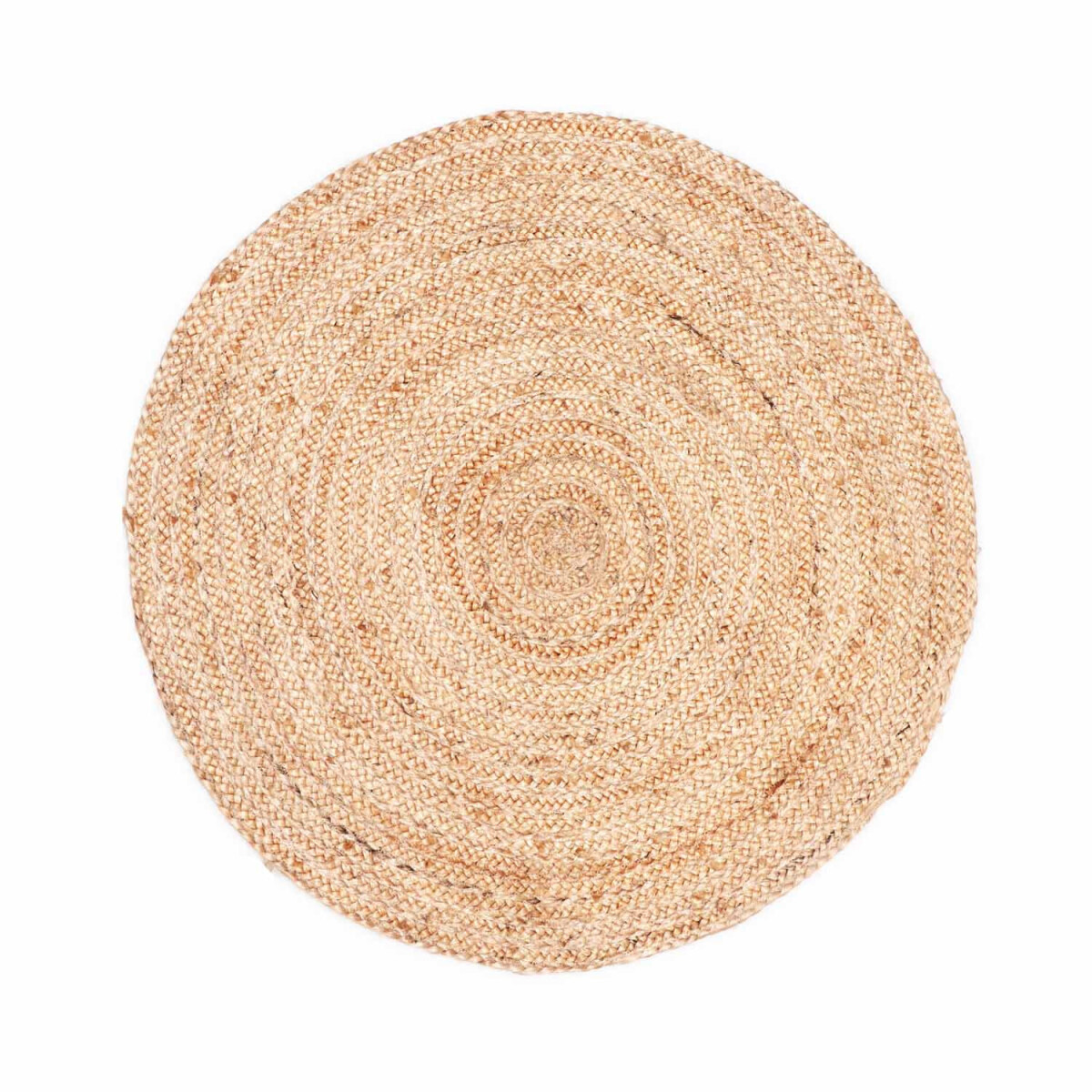 Runder Teppich aus Jute geflochten Abril 80cm
