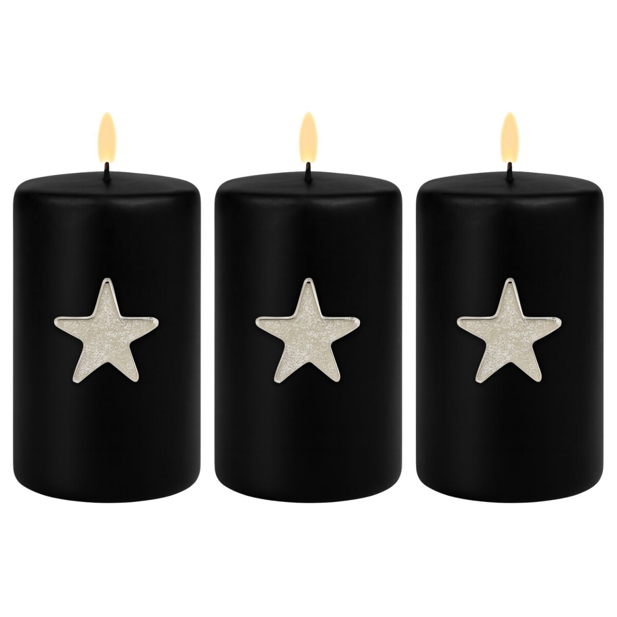 3er Set Kerzenpin Caloge K 6cm Silber |  box