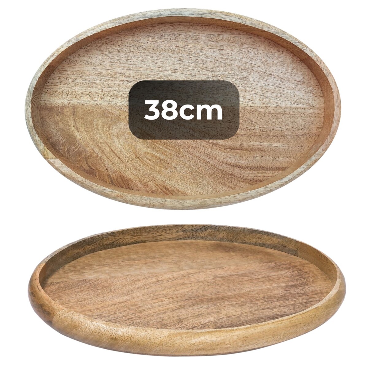 Tablett Cagdas | 38x25 cm Massivholz Dek box