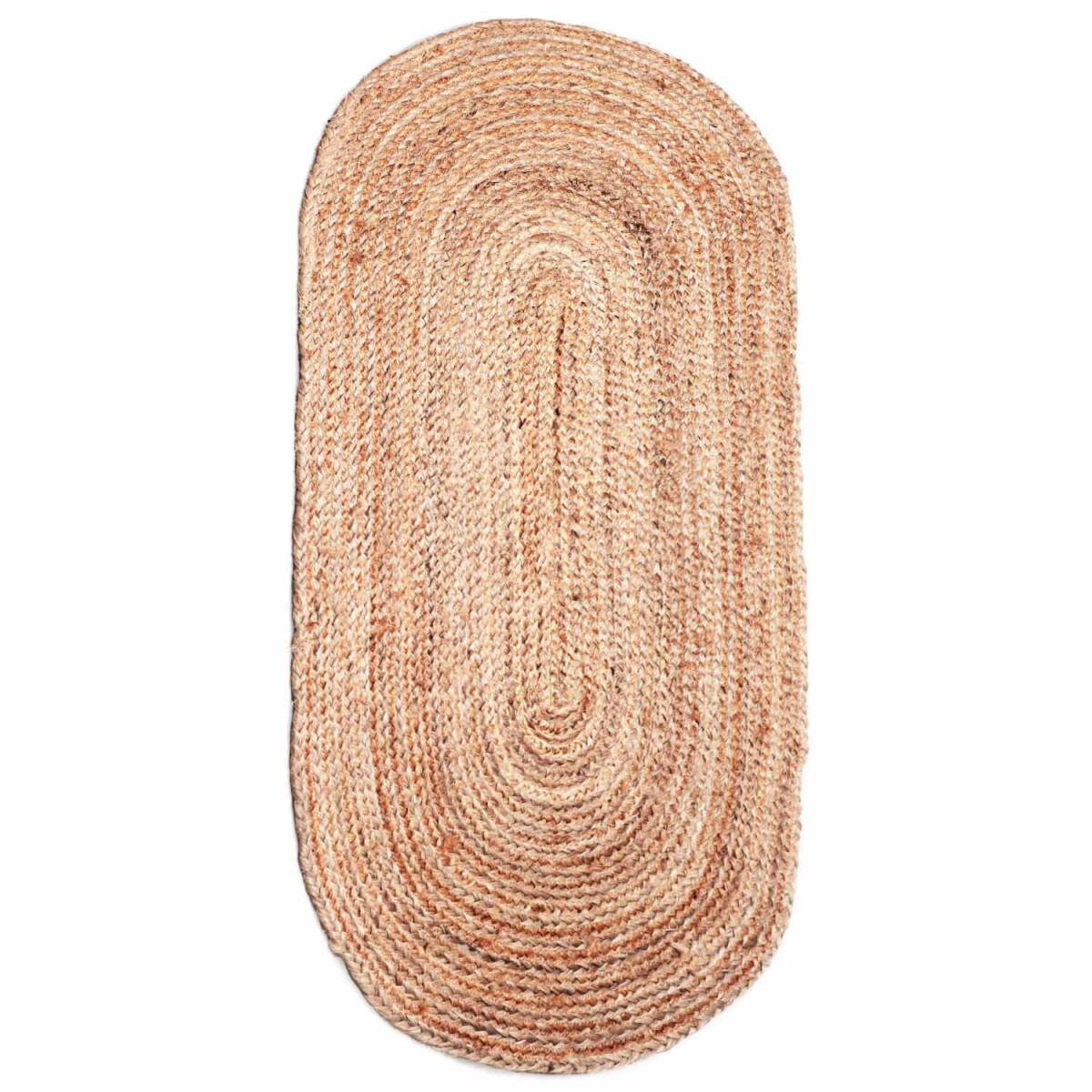 Jute Teppich Oval geflochten Emma 120 x  box