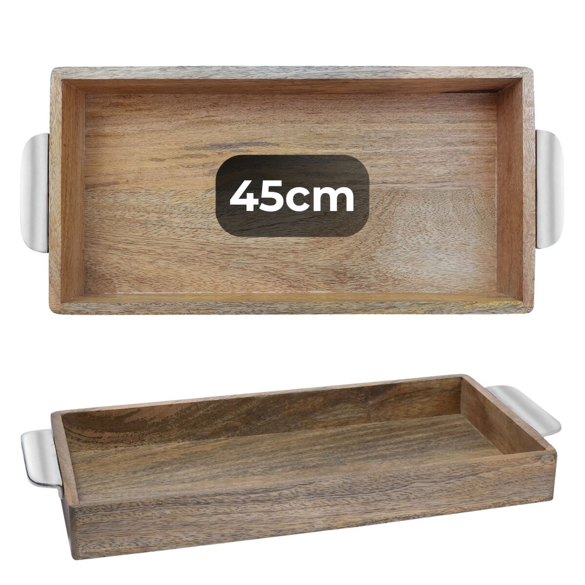 Tablett Kahide | 45x23 cm Massivholz Dek box