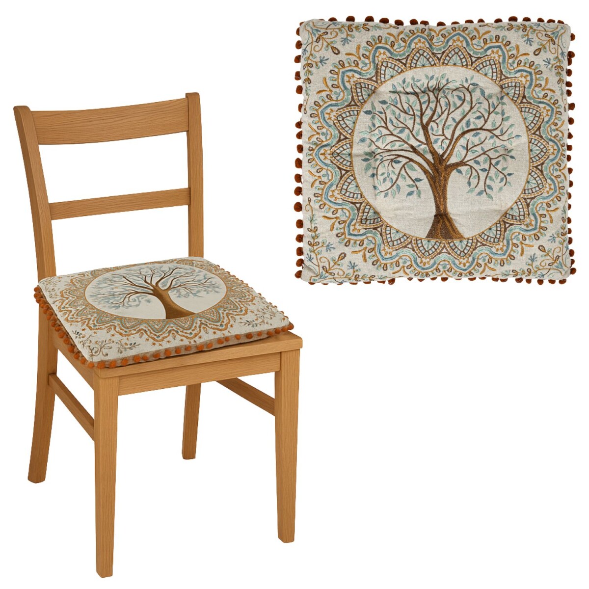 Stuhlkissen Guansha Braun 40x40x6cm | Ba box