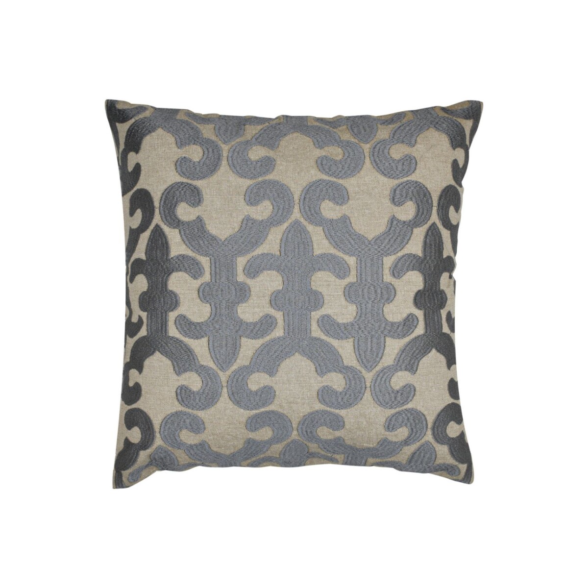 Handgefertigter Kissenbezug Kayon Grau 40x40cm | Boho Vintag