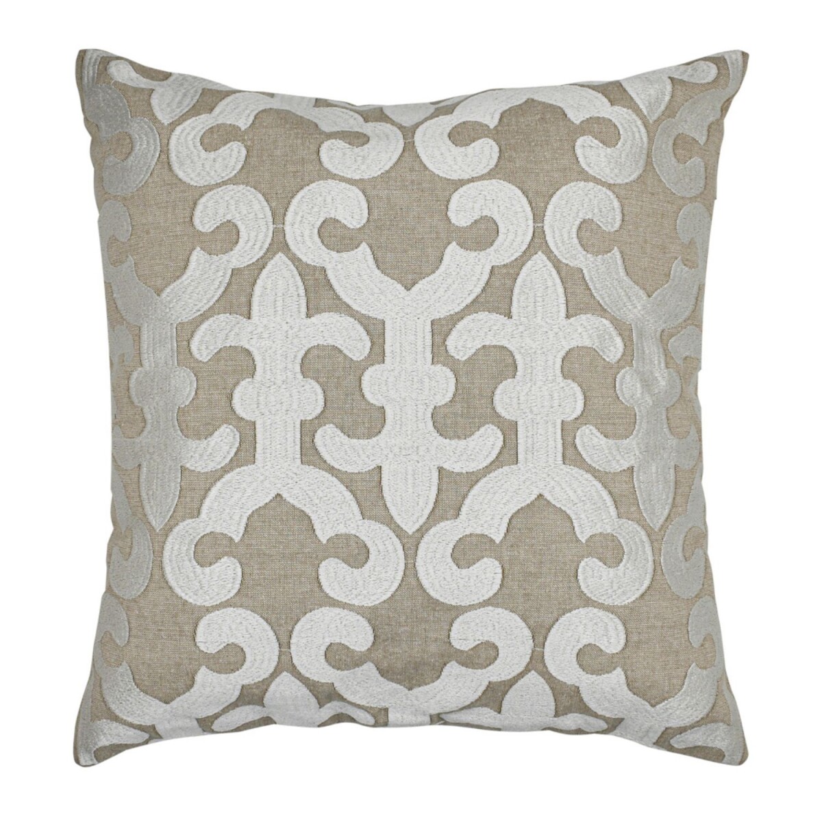 Handgefertigter Kissenbezug Kayon Weiss  box