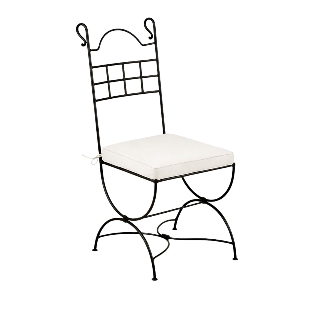 Eisenstuhl Stuhl Segovia handgeschmiedet box