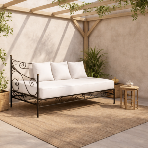 Murciana – Handgefertigtes Eisensofa mit...