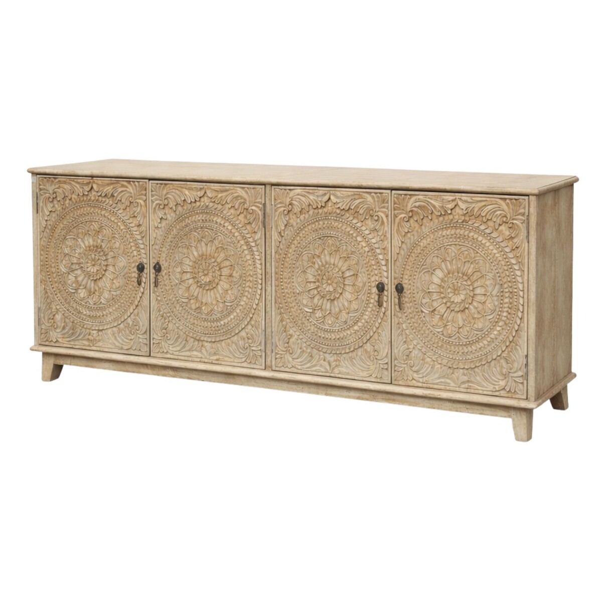 Sideboard Thambi aus Massivholz handgeschnitzt orientalisch 