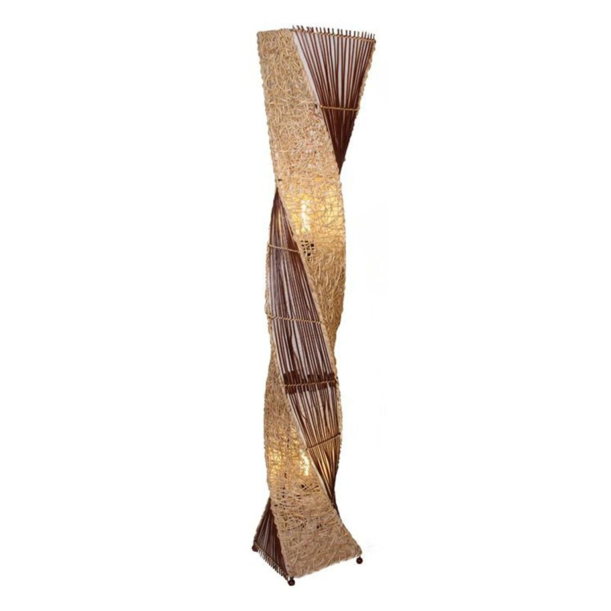 Stehlampe Marco 150cm Rattan Bananenblat box