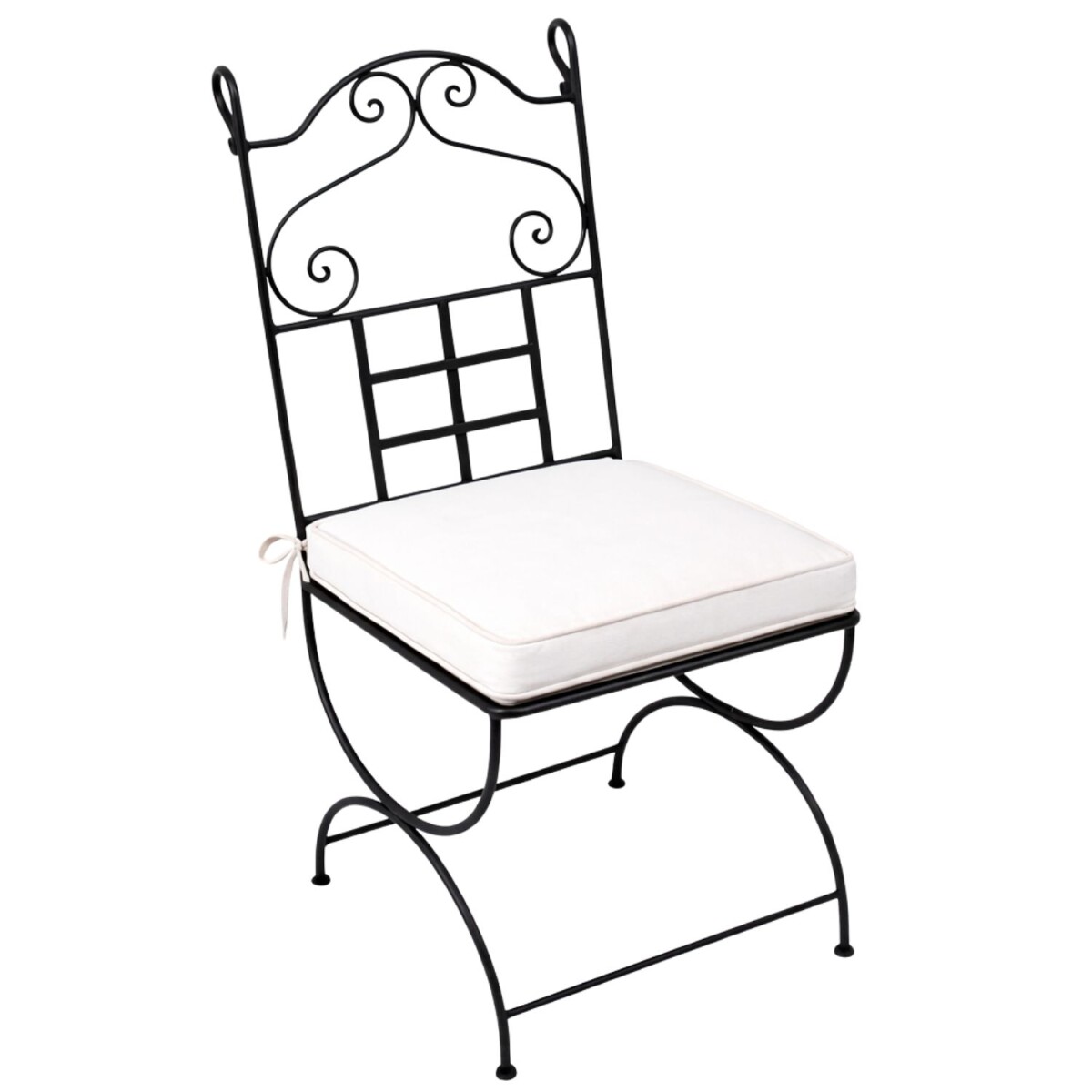 Eisenstuhl Stuhl Badayoz handgeschmiedet box