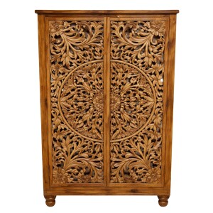 Highboard Rashmi 170cm Massivholz Vintage Boho Handarbeit