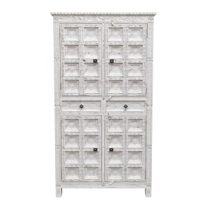 Highboard Rahu 192cm Massivholz Vintage Boho Handarbeit