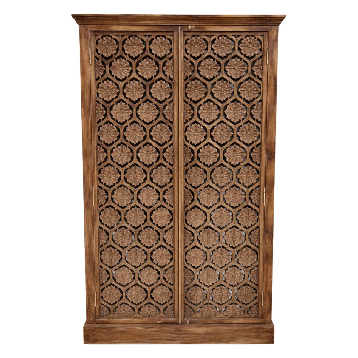 Highboard Rati 195cm Massivholz Vintage Boho Handarbeit