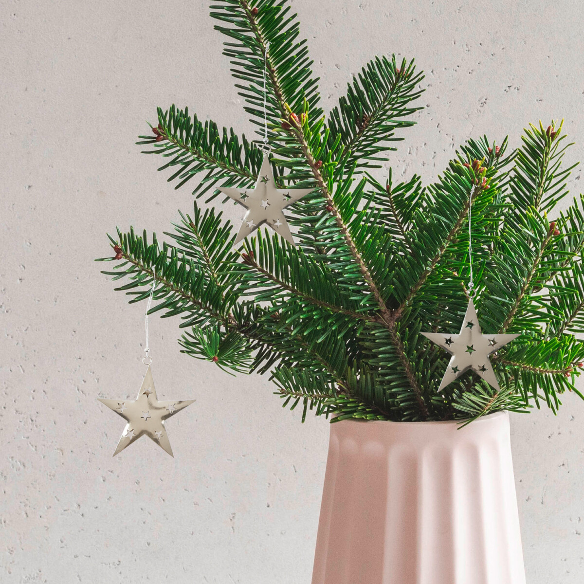 3er Set Weihnachtsanhänger Stern mo box