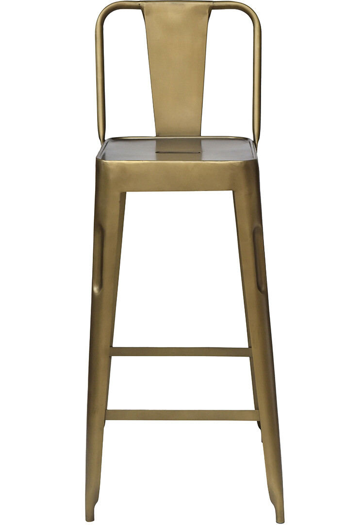 Copenhagen Barhocker - Antikmessing