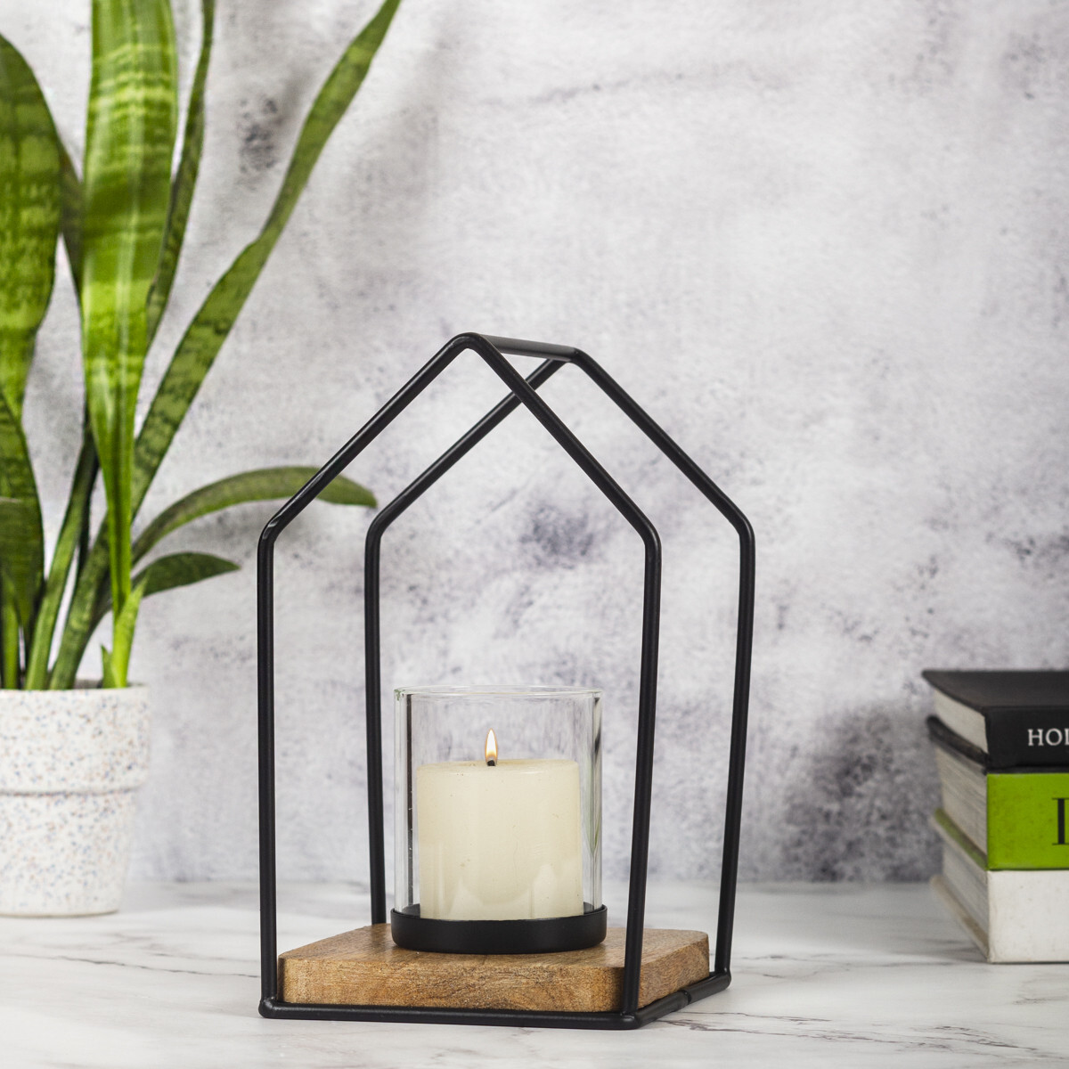 Skandinavisches Design Windlicht Teelichthalter Boie klein