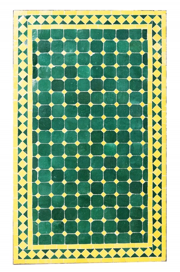 Marokkanischer Mosaiktisch Marrakesch 100x60cm | Handarbeit